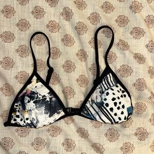 O'Neill Abstract Print Triangle Bikini Top